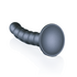 Gekraalde Siliconen G-Spot Dildo - 5'' / 13 cm - Gunmetal_