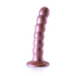 Beaded Silicone G-Spot Dildo - 5'' / 13 cm - Roségoud_