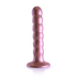Beaded Silicone G-Spot Dildo - 5'' / 13 cm - Roségoud_