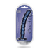 Beaded Silicone G-Spot Dildo - 8'' / 20,5 cm - Metallic Blauw_