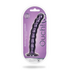 Gekralde Silicone G-Spot Dildo - 8'' / 20,5 cm - Metallic Paars_
