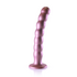 Beaded Silicone G-Spot Dildo - 8'' / 20,5 cm - Rosé Goud_
