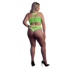 Body met Griekse Halslijn - Plus Size - Neon Groen_