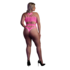 Body met Griekse Halslijn - Grote Maten - Neon Roze_