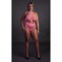Body met Griekse Halslijn - Grote Maten - Neon Roze_