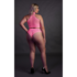 Turtleneck en Hoge Taille Slip - Plus Size - Neon Roze_