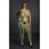 Bodystocking met Halterneck - Plus Size - Neon Groen_