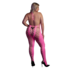 Bodystocking met Halterneck - Plus Size - Neon Roze_