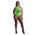 Body met Halternek - Plus Size - Neon Groen_
