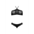 Halter Bandeaux en Panty Set - 2X - Zwart_