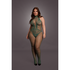 Visnet en Kant Bodystocking - Koningin Maat_