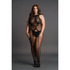 Kruisloze Luipaard Bodystocking - Plus Size_