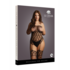 Bandeau, Crotchless Teddy met Kousen - Plus Size_