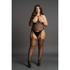 Strappy Suspender Bodystocking - Plus Size_