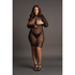 Langemouw Fishnet Jurk - Plus Size_