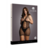 Peek-A-Boo Fishnet Jurk - Plus Size_