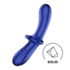 Dubbele Crystal - Glazen Dildo - Lichtblauw_