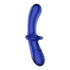 Dubbele Crystal - Glazen Dildo - Lichtblauw_