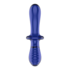 Dubbele Crystal - Glazen Dildo - Lichtblauw_