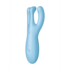 Threesome 4Plus - Lay-on Vibrator met App - Blauw_