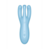 Threesome 4Plus - Lay-on Vibrator met App - Blauw_