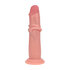 Dual Density Silicone Realistische Sliding Skin Dildo - 7 / 18,5 cm - Vlees_