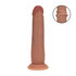 Dual Density Silicone Realistische Sliding Skin Dildo - 7 / 18,5 cm - Tan_