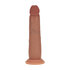 Dual Density Silicone Realistische Sliding Skin Dildo - 7 / 18,5 cm - Tan_