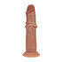 Dual Density Silicone Realistische Sliding Skin Dildo - 7 / 18,5 cm - Tan_
