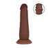 Dual Density Silicone Realistische Sliding Skin Dildo - 6 / 15,5 cm - Bruin_