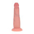 Dual Density Silicone Realistische Sliding Skin Dildo - 6 / 15,5 cm - Vlees_