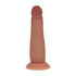 Dual Density Silicone Realistische Sliding Skin Dildo - 6 / 15,5 cm - Tan_