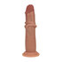 Dual Density Silicone Realistische Sliding Skin Dildo - 6 / 15,5 cm - Tan_
