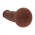Dual Density Silicone Realistische Glijdende Huid Dildo - 7 / 18,5 cm - Bruin_
