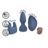 Vervangbare Vibrator Kit - Blauw/Grijs_