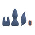 Vervangbare Vibrator Kit - Blauw/Grijs_