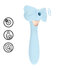 Darling - AirTap Wand Vibrator met Vijf Koppen Accessoires - Blauw_