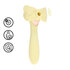 Darling - AirTap Wand Vibrator met Vijf Koppen Accessoires - Geel_