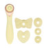Darling - AirTap Wand Vibrator met Vijf Koppen Accessoires - Geel_
