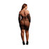 Matilda - Lace Mini Dress - Queen Size - Black_