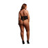 Jordan - Open Work Body - Queen Size - Black_