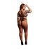Melia - Open Work Set - Queen Size - Black_