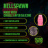 Hellspawn - Siliconen Dildo - Rood/Zwart_