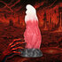 Space Night Fiend - Siliconen Dildo - Rood/Wit_