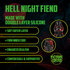 Hell Night Fiend - Siliconen Dildo - Rood/Zwart_