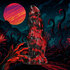 Hell Night Fiend - Siliconen Dildo - Rood/Zwart_