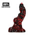 Hell Invader - Siliconen Dildo - Rood/Zwart_
