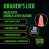 Kraken's Lick - Siliconen Dildo - Blauw/Rood_