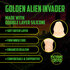 Gouden Alien Indringer - Siliconen Dildo - Goud_
