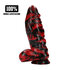 Demon Master - Siliconen Dildo - Rood/Zwart_